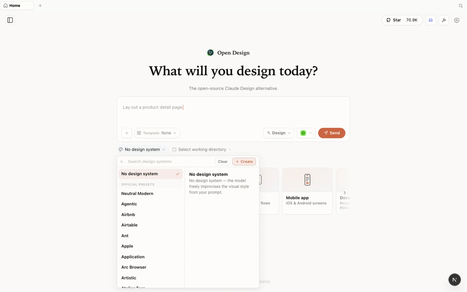 A biblioteca integrada de design systems.